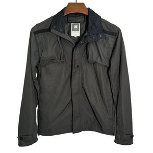 G-Star RAW Card Overshirt Charcoal Gray Military Style Streetwear CN:180/92A‎